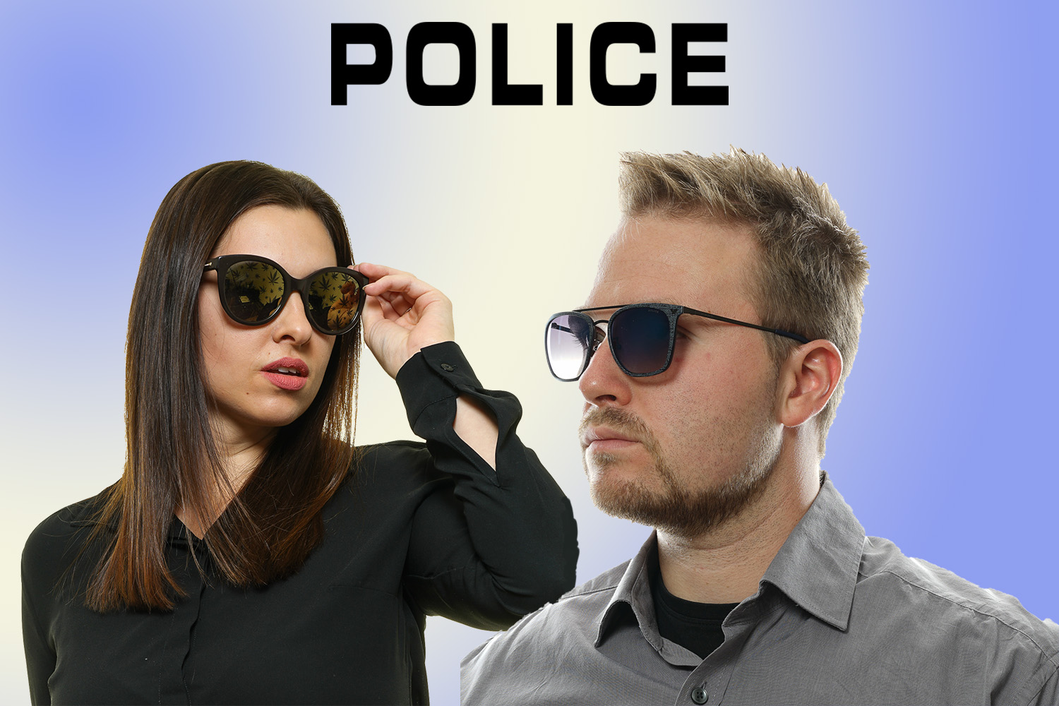 Police sunglasses - Groove 4 Man Sunglasses Police SPLF18E Grey, Brown